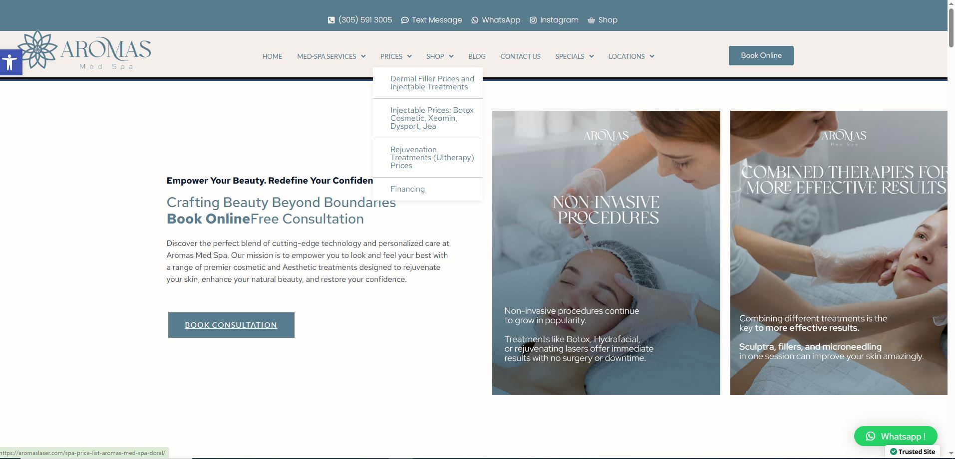 Paquete De Diseño Web Profesional Por Solo $29 Al Mes: ¡Una Oportunidad Única Para Pequeñas Empresas! 6 Aromas Medical Spa