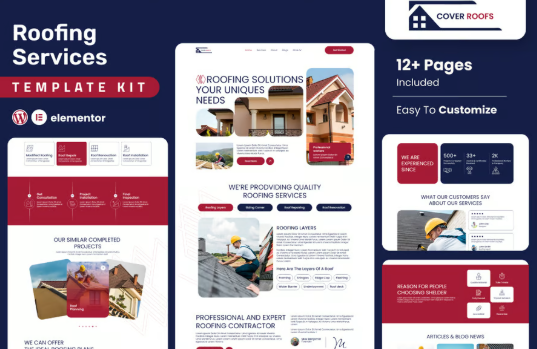Web Design For A Roofing Business: Best Templates From Creationwebs 6 Screenshot 2025 08 04 105309