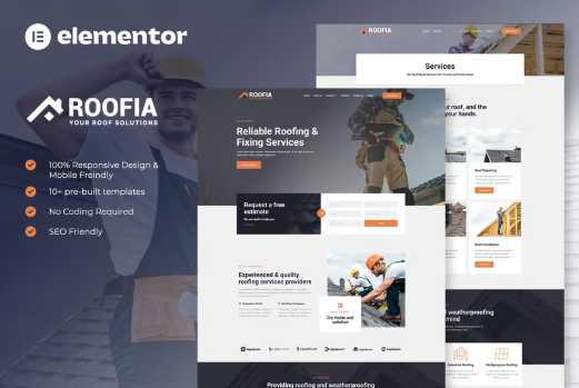 Web Design For A Roofing Business: Best Templates From Creationwebs 8 Screenshot 2025 08 04 105337