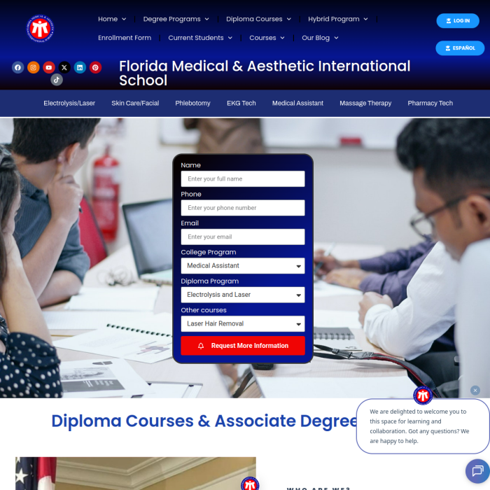 Florida Medical And Aesthetic International School In Miami Florida