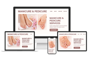 Landing Page For Service Companies 3 Website Design Landing Page For Manicure &Amp; Pedicure Business