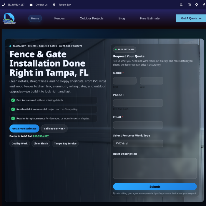 Tampa Fence Work
