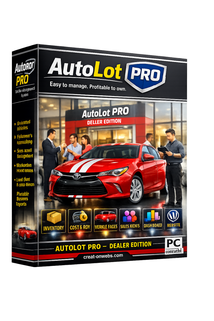 Autolot-Pro Made For Used Car Dealers
