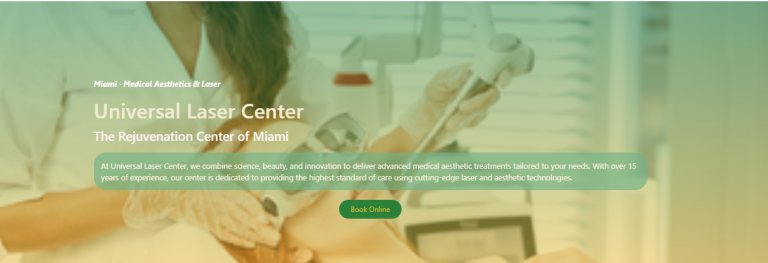 Portfolio Creationwebs 15 Universal Laser Center Miami Medical Aesthetics Professional Performing Laser Treatment On A Patient