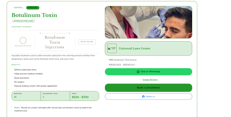 Portfolio Creationwebs 16 Medical Professional Administering Botulinum Toxin Injection To A Male Patient'S Forehead For Wrinkle Treatment